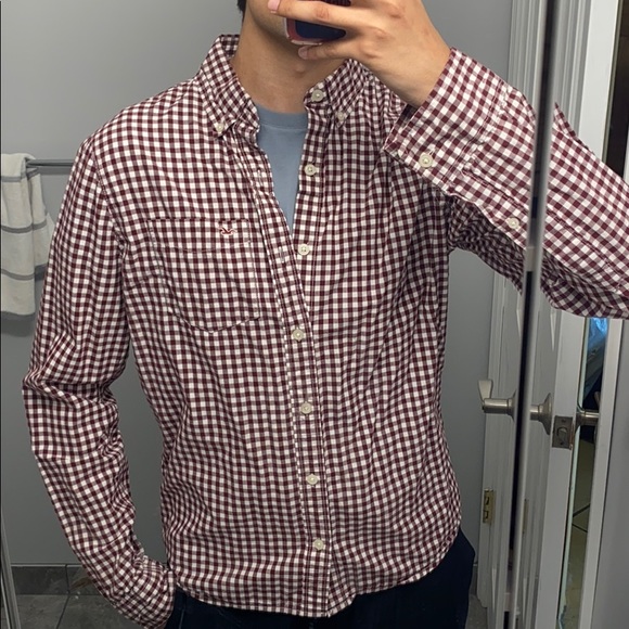 Hollister Mens Dress Shirt 
